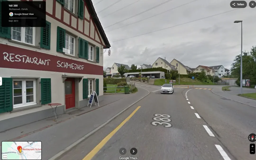 Parkplatz Restaurant Schmiedhof Samstagern